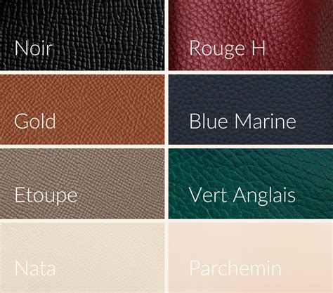 hermes etain couleur|hermes leather color chart.